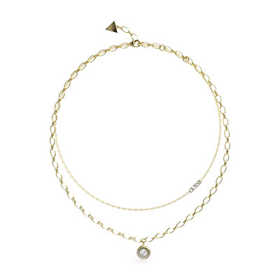 Guess - Dupla aranyozott nyaklánc Unique Solitaire JUBN03395JWYGT