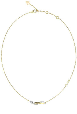 Guess - Elegantní náhrdelník se zirkony Twist JUBN05066JWYGRHT/U