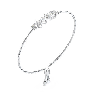 Guess - Ocelový náramek s krystaly a zirkony Chandelier JUBB05363JWRHT/U