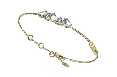 Guess - Elegantní pozlacený náramek se zirkony Wonderlights JUBB04405JWYG