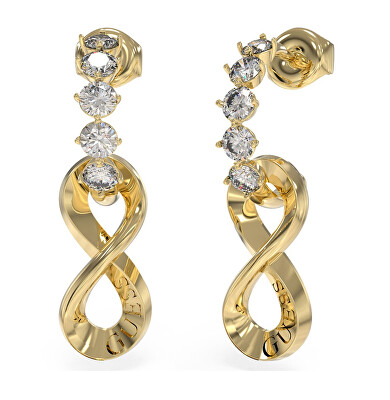 Guess - Fashion pozlacené náušnice Endless Dream JUBE03271JWYGT/U