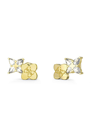 Guess - Fashion pozlacené náušnice Wild Flower JUBE05511JWYGT/U