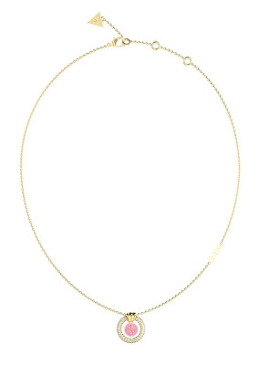 Guess - Fashion pozlacený náhrdelník se zirkony Knot You JUBN04052JWYGPKT/U