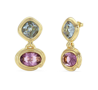 Guess - Hravé visací náušnice s krystaly Mamounia JUBE05313JWYGMCT/U