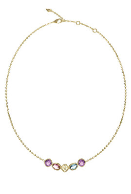 Guess - Hravý náhrdelník s barevnými krystaly Mamounia JUBN05569JWYGMCT/U