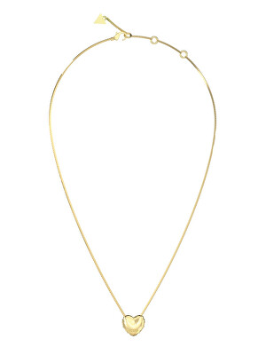 Guess - Hravý pozlacený náhrdelník Srdce Iconique JUBN05541JWYGT/U