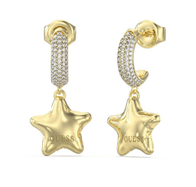 Guess - Jedinečné náušnice s hvězdičkou Iconique JUBE05548JWYGT/U