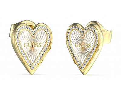 Guess - Krásné bicolor náušnice Love Me Tender JUBE03237JWYGRHT/U