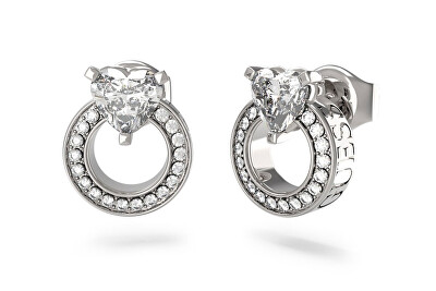 Guess - Krásné ocelové náušnice M`ama Non M`ama JUBE04664JWRHT/U