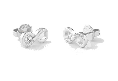 Guess - Krásné ocelové náušnice Nekonečno Studs Party JUBE02182JWRHT/U