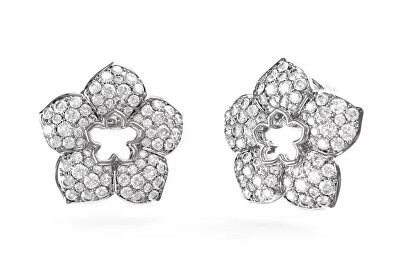 Guess - Krásné ocelové náušnice s květem Shining Winter JUBE04469JWRHT/U