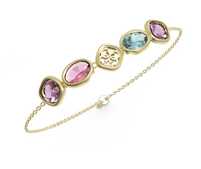 Guess - Krásný náramek s barevnými krystaly Mamounia JUBB05570JWYGMCT/U