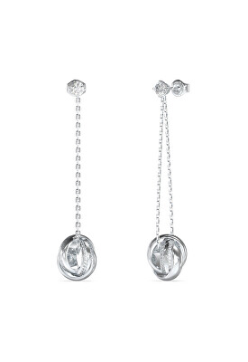 Guess - Luxusní dlouhé ocelové náušnice Perfect JUBE04071JWRHT/U