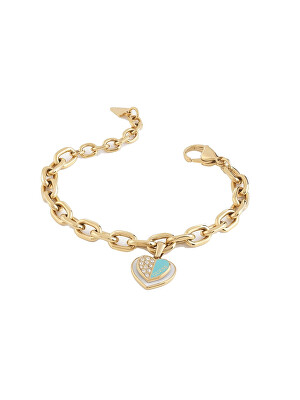 Guess - Masivní pozlacený náramek Lovely Guess JUBB03034JWYGTQS