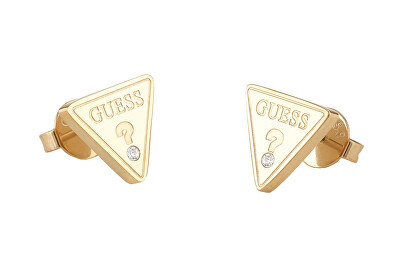 Guess - Moderní pozlacené náušnice s krystaly Studs Party JUBE02168JWYGT/U