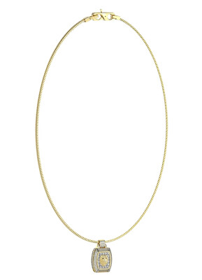 Guess - Moderní pozlacený náhrdelník Lion King JUMN05001JWYGT/U