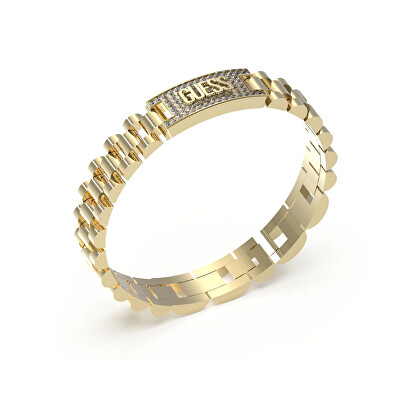Guess - Moderní pozlacený náramek pro muže Empire JUMB03200JWYGT/U