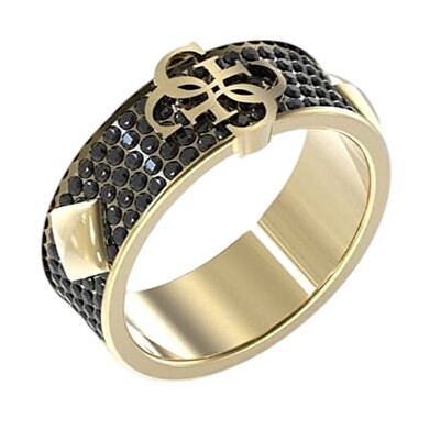 Guess - Moderní pozlacený prsten 4G Forever JUMR03232JWYGBK