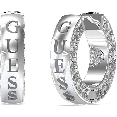 Guess - Módní ocelové kruhy s krystaly Circle Lights JUBE03160JWRHT/U