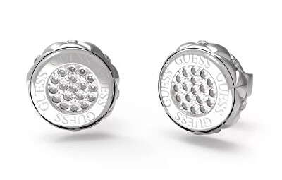 Guess - Módní ocelové pecky se zirkony Stylish Guess JUBE04595JWRHT/U