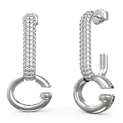 Guess - Módní ocelové visací náušnice Oh My G JUBE04520JWRHT/U