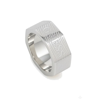 Guess - Módní ocelový prsten pro muže Bond Street JUMR03030JWST
