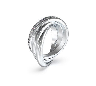 Guess - Módní ocelový prsten se zirkony Perfect JUBR04067JWRH