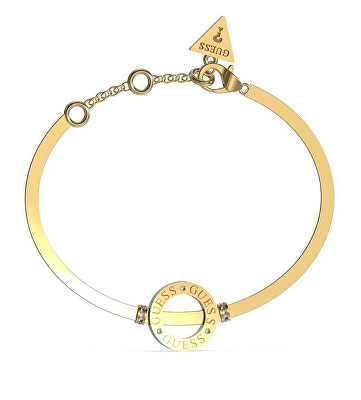 Guess - Modní pozlacený náramek Circle Lights JUBB03172JWYG
