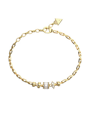 Guess - Módny pozlátený náramok so zirkónmi Les Baguettes JUBB06329JWYG