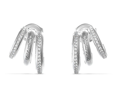 Guess - Originální třpytivé náušnice Crazy Earrings JUBE03302JWRHT/U