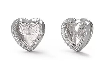 Guess - Nádherné ocelové náušnice Srdíčka Mon Amour JUBE04609JWRHT/U