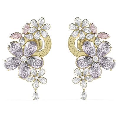 Guess - Nádherné pozlacené náušnice květiny Lily JUBE05101JWYGMCT/U
