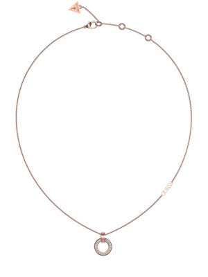 Guess - Nádherný bronzový náhrdelník Circle Lights JUBN03159JWRGT/U
