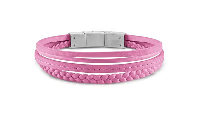 Guess - Náramek z růžové kůže Malibu JUMB01345JWSTPIT-U