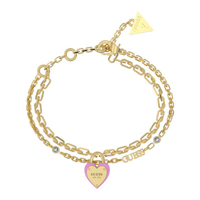 Guess - Něžný dvojitý náramek All You Need is Love JUBB04206JWYGPK