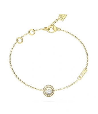 Guess - Něžný pozlacený náramek se zirkony M`ama Non M`ama JUBB04668JWRH