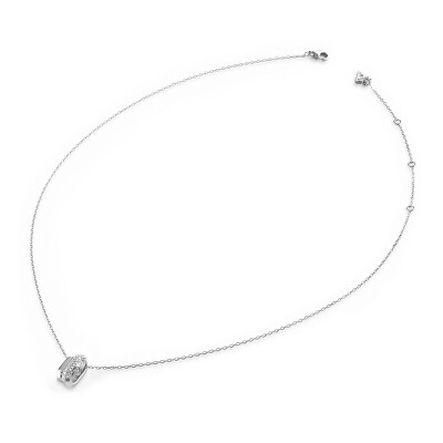 Guess - Něžný stříbrný náhrdelník s krystaly Nuances JSBN04508JWRHT/U