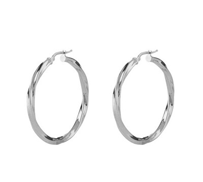 Guess - Ocelové náušnice kruhy Hoops I Did It Again JUBE04185JWRHT/U