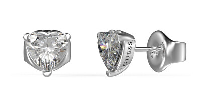 Guess - Ocelové náušnice s čirými kubickými zirkony Frontiers JUBE02172JWRHT/U
