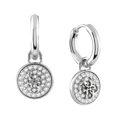 Guess - Ocelové náušnice s přívěsky 2v1 Dreaming Guess JUBE03131JWRHT/U