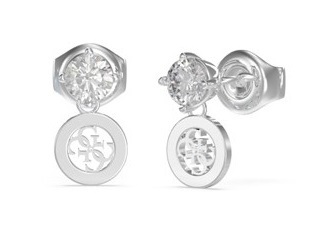 Guess - Ocelové náušnice s přívěsky Studs Party JUBE02154JWRH