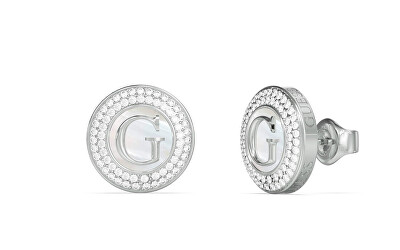 Guess - Ocelové peckové náušnice G Talisman JUBE06211JWRHT/U
