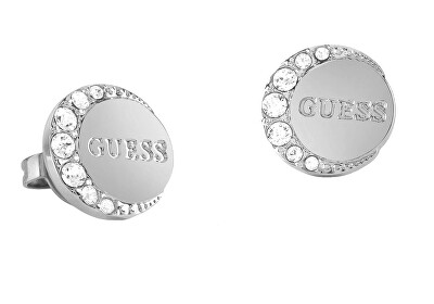 Guess - Ocelové peckové náušnice Moon Phases JUBE01195JWRH