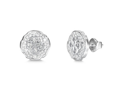 Guess - Oceľové kôstky s kryštálmi Morning Grace JUBE06381JWRHT/U