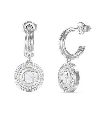Guess - Ocelové visací náušnice G Talisman JUBE06210JWRHT/U