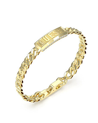 Guess - Pozlacený náramek pro muže Lion King JUMB05015JWYG