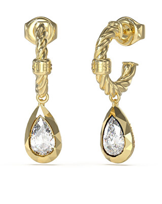 Guess - Okouzlující pozlacené náušnice 4G Light JUBE05243JWYGT/U