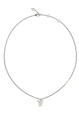 Guess - Originální ocelový náhrdelník s medvídkem Vintage Guess JUBN04687JWRHCLT/U