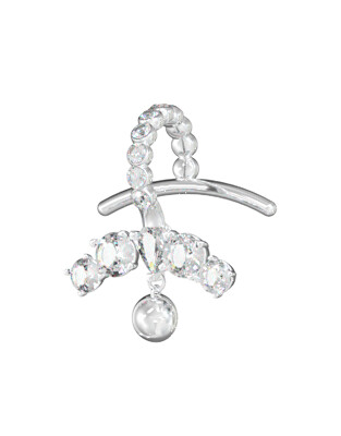 Guess - Originální single náušnice Crazy Earrings JUBE03295JWRHT