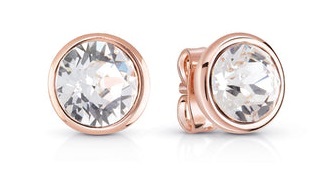 Guess - Pozlacené náušnice s čirými krystaly Frontiers JUBE02159JWRGT/U